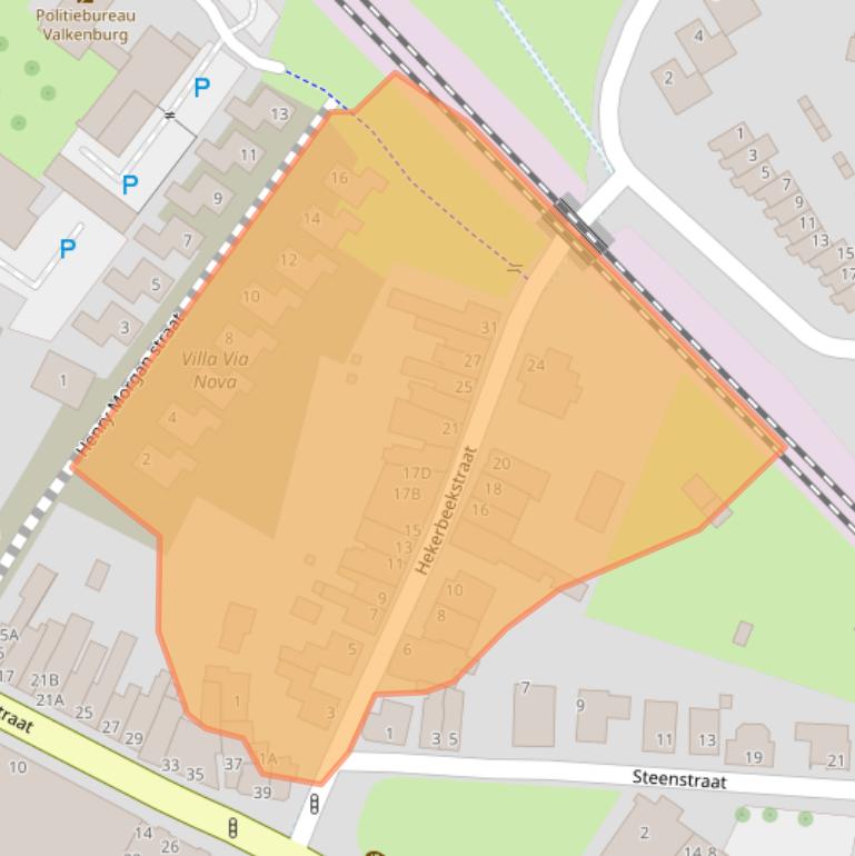 Kaart van postcodegebied 6301EE.