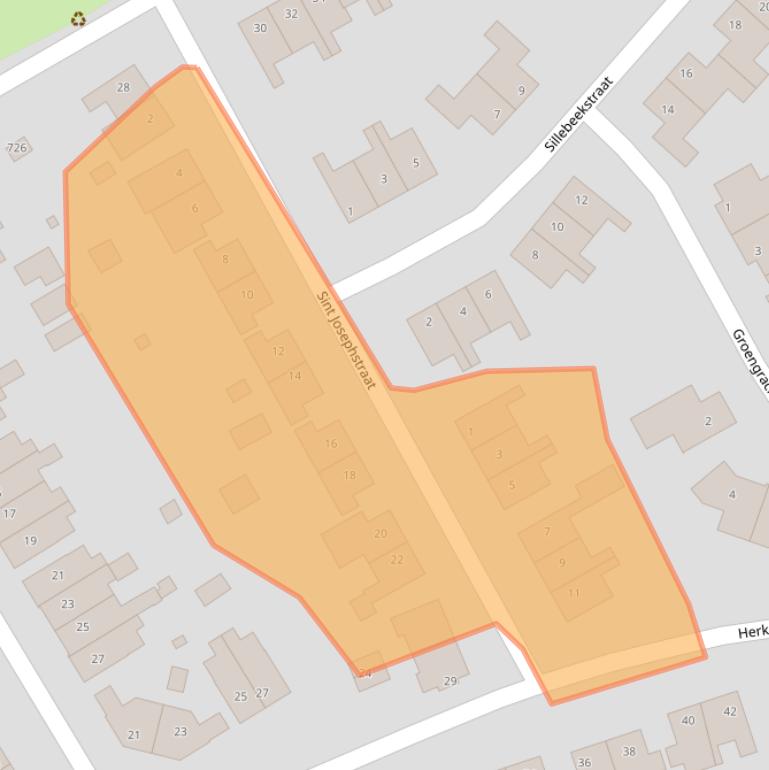 Kaart van postcodegebied 6301EL.