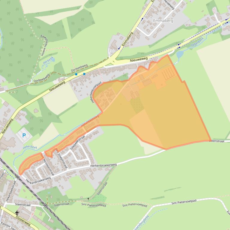 Kaart van postcodegebied 6301EN.