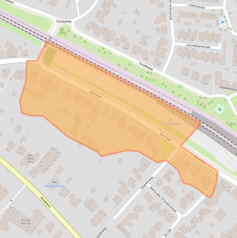 Kaart van postcodegebied 6301GB.