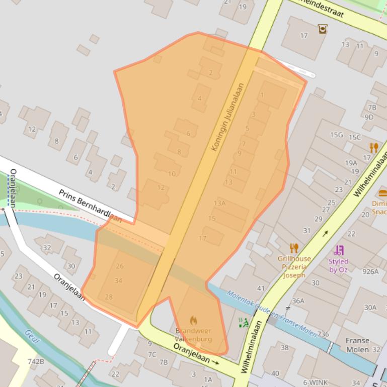 Kaart van postcodegebied 6301GT.