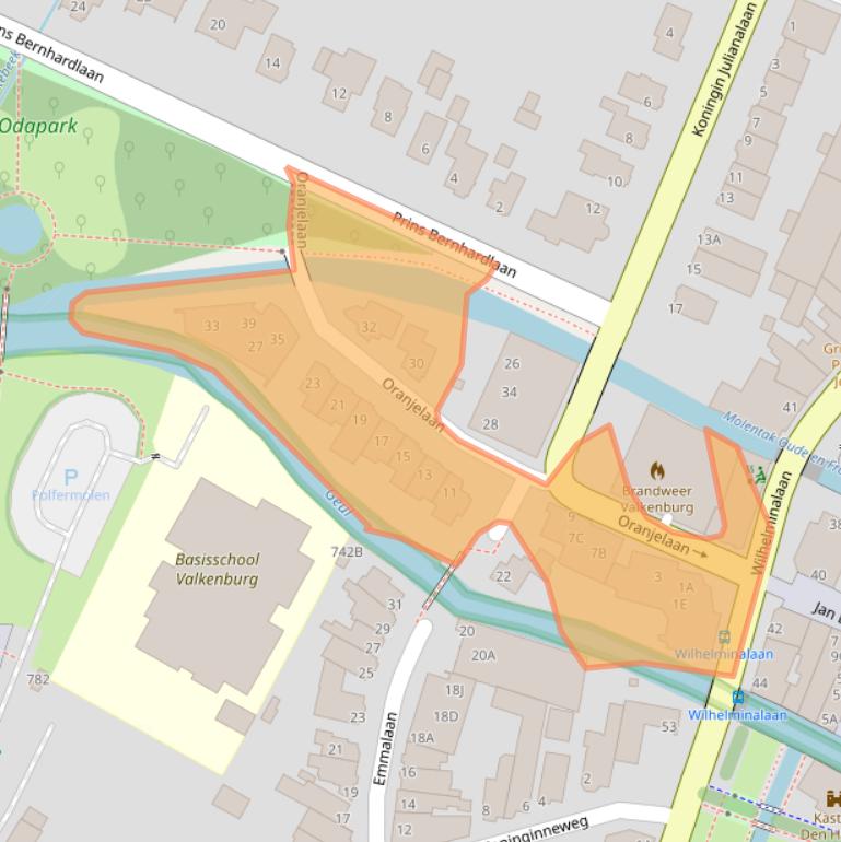 Kaart van postcodegebied 6301GW.
