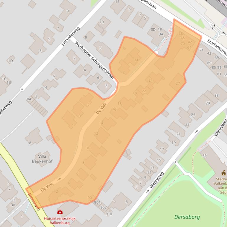 Kaart van postcodegebied 6301HR.