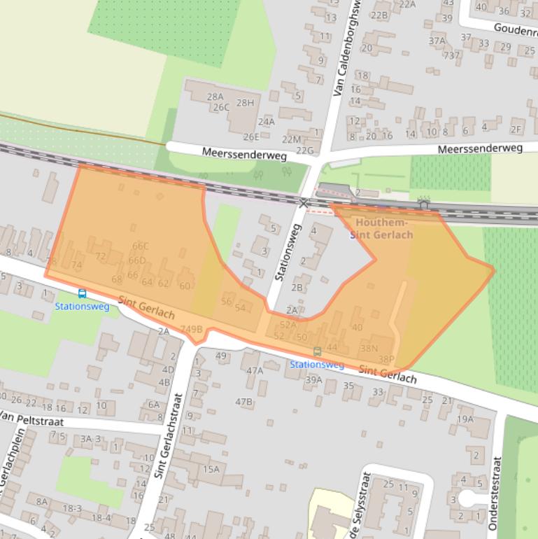 Kaart van postcodegebied 6301JD.