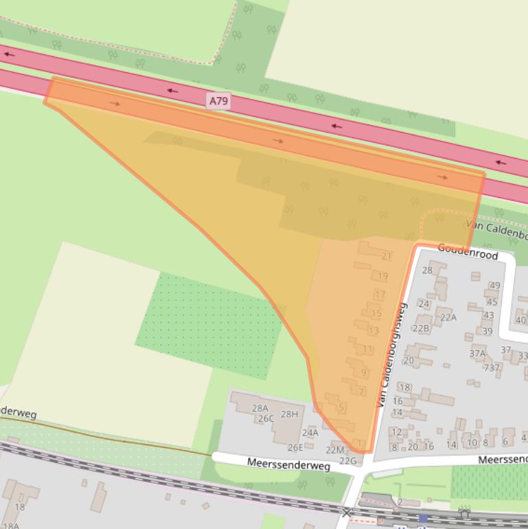 Kaart van postcodegebied 6301JJ.