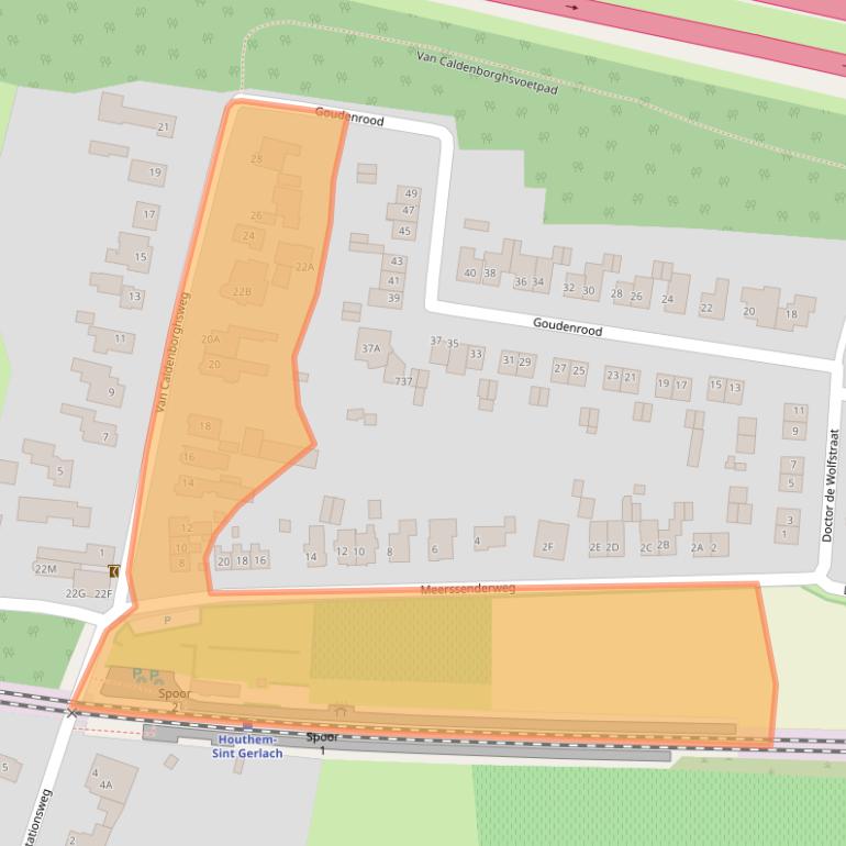 Kaart van postcodegebied 6301JK.