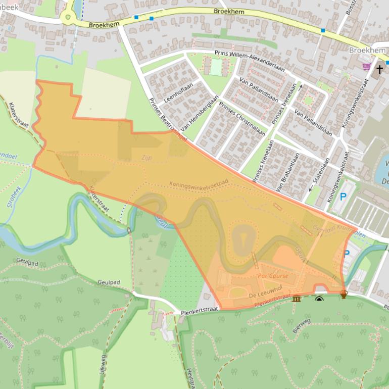 Kaart van postcodegebied 6301KZ.