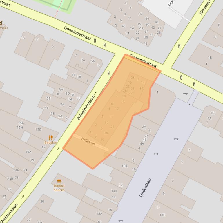 Kaart van postcodegebied 6301LA.