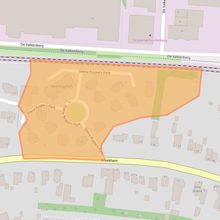 Kaart van postcodegebied 6301LC.