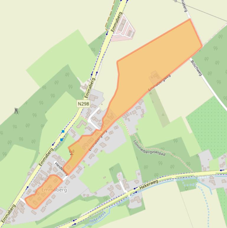 Kaart van postcodegebied 6301RC.