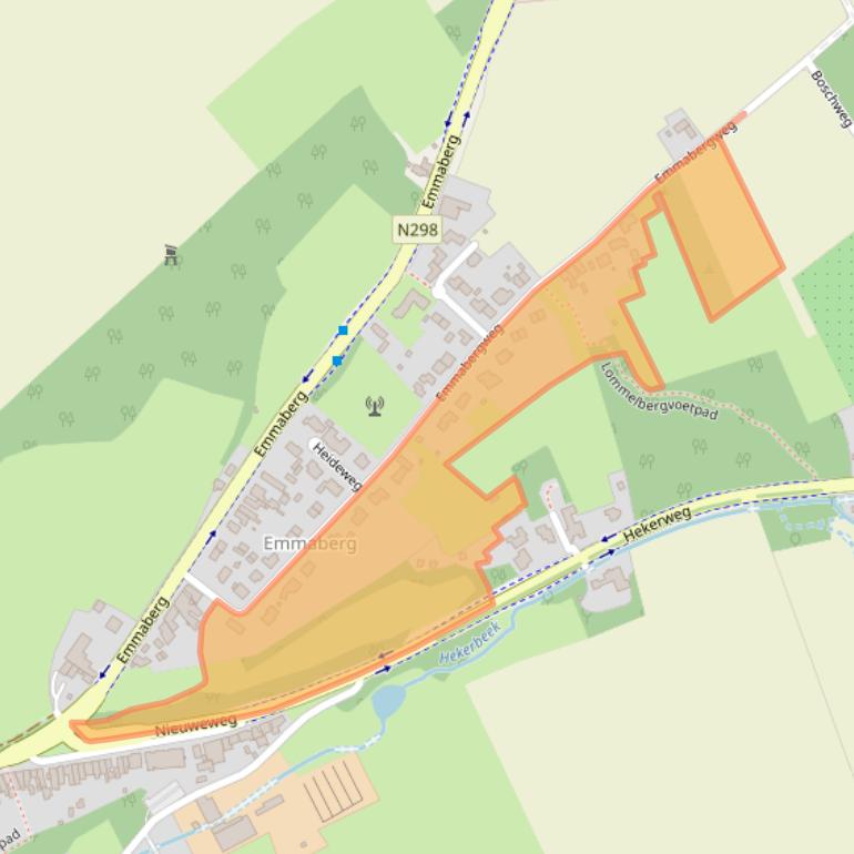 Kaart van postcodegebied 6301RD.