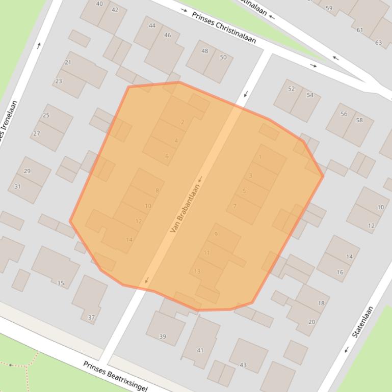 Kaart van postcodegebied 6301VT.