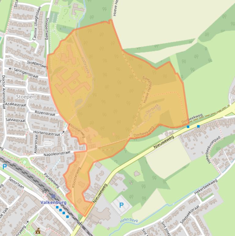 Kaart van postcodegebied 6301WK.