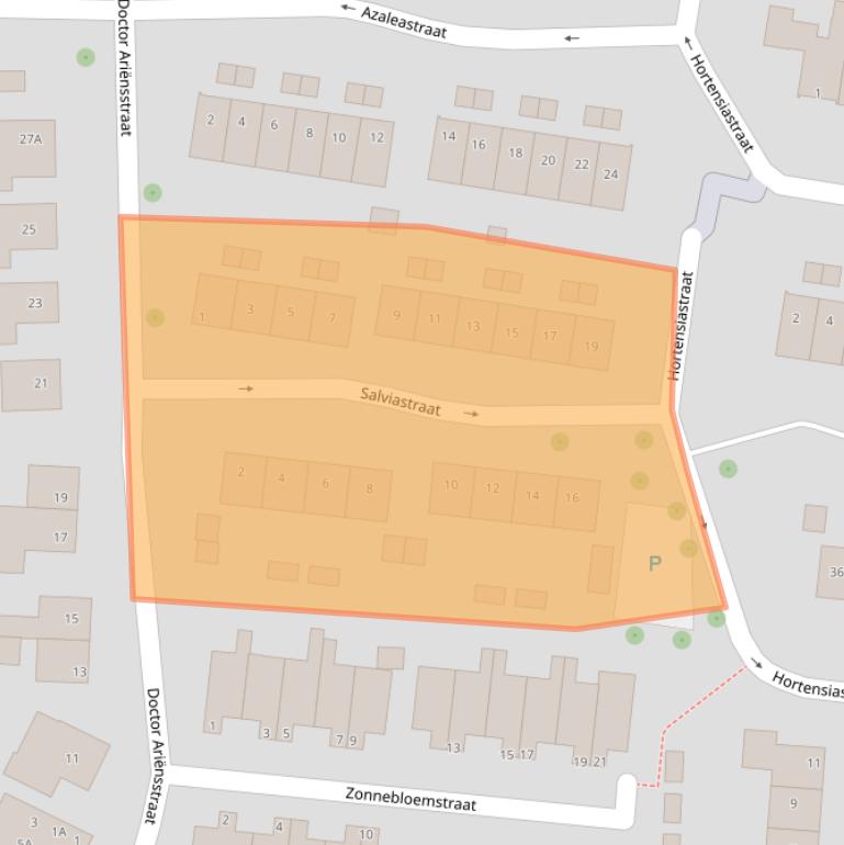 Kaart van postcodegebied 6301XA.