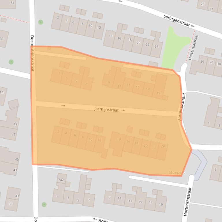 Kaart van postcodegebied 6301XC.