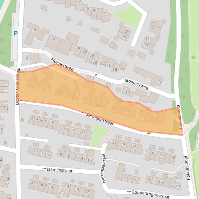 Kaart van postcodegebied 6301XD.