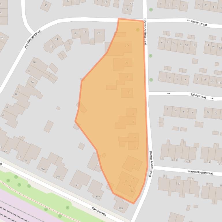Kaart van postcodegebied 6301XG.