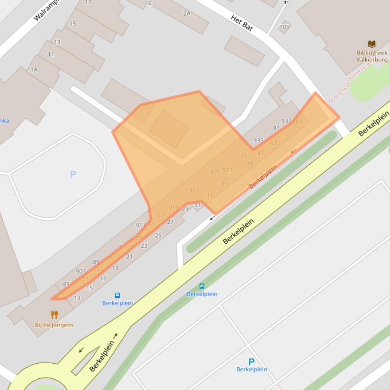 Kaart van postcodegebied 6301ZB.