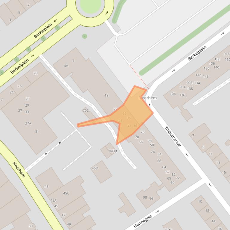 Kaart van postcodegebied 6301ZE.