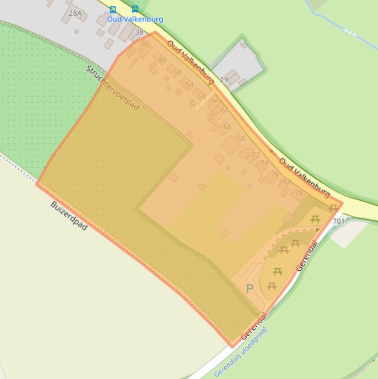 Kaart van postcodegebied 6305AC.