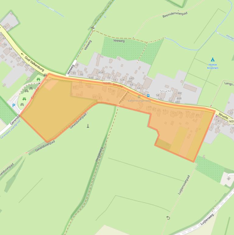 Kaart van postcodegebied 6305AG.