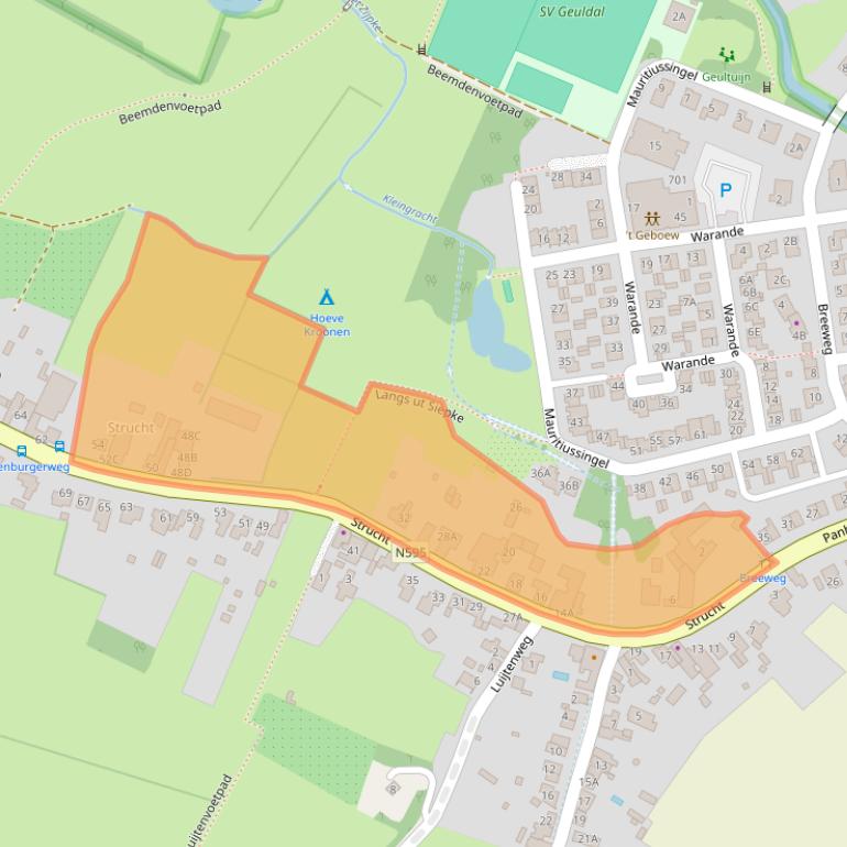 Kaart van postcodegebied 6305AH.