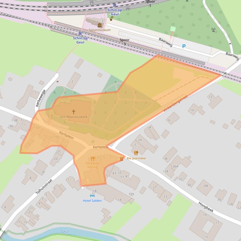 Kaart van postcodegebied 6305BB.