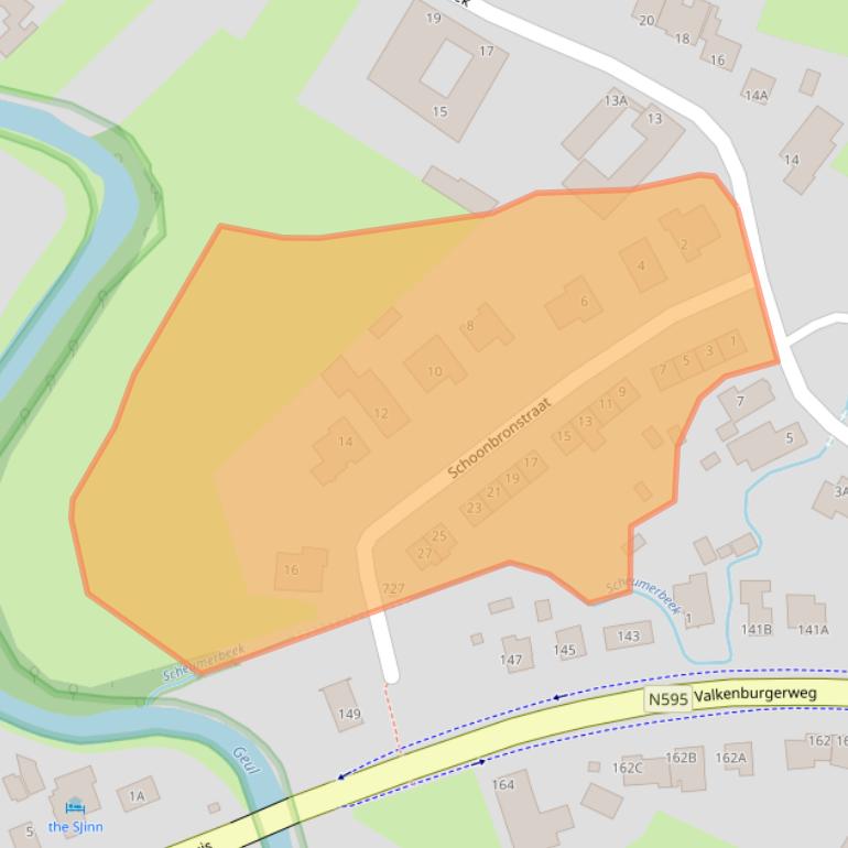 Kaart van postcodegebied 6305BJ.