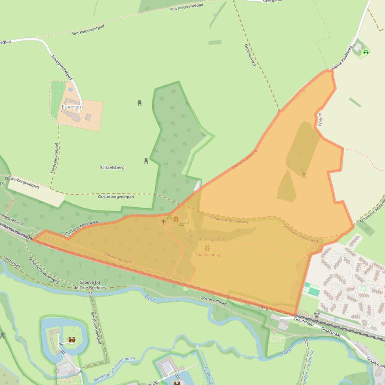 Kaart van postcodegebied 6305BN.