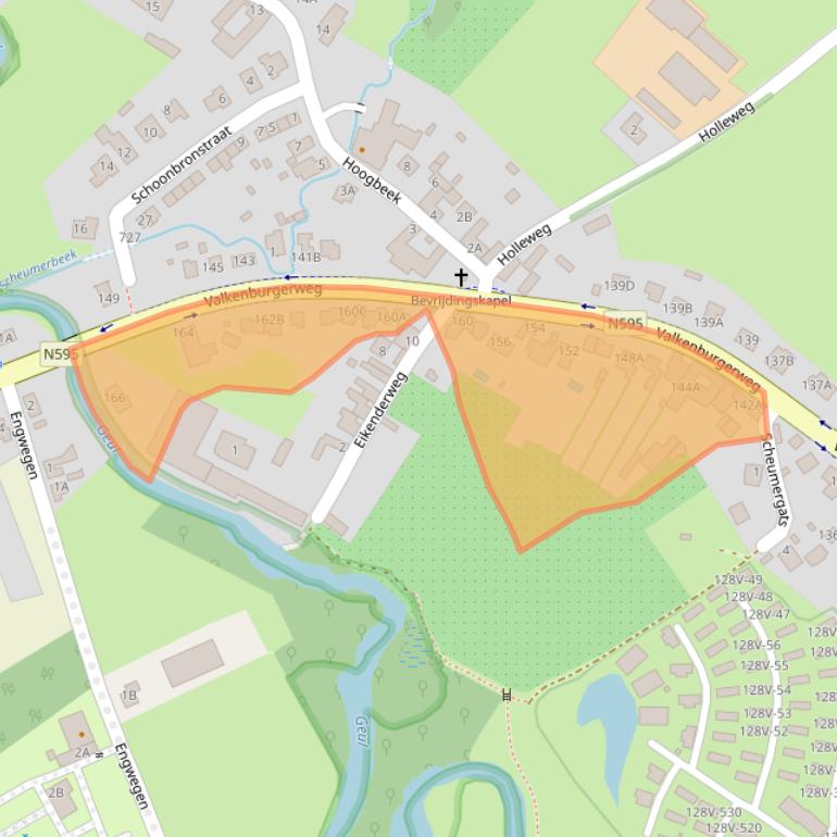 Kaart van postcodegebied 6305EB.