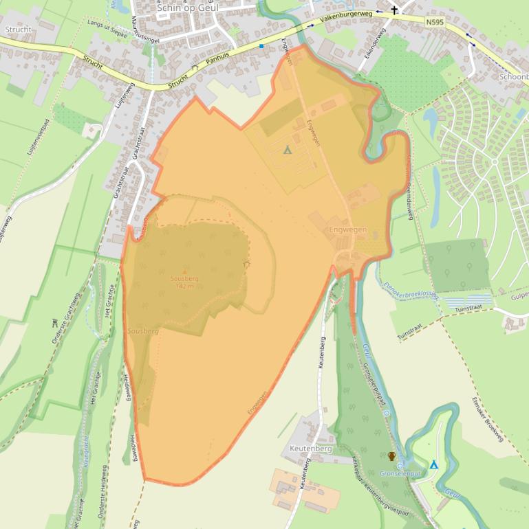 Kaart van postcodegebied 6305PM.