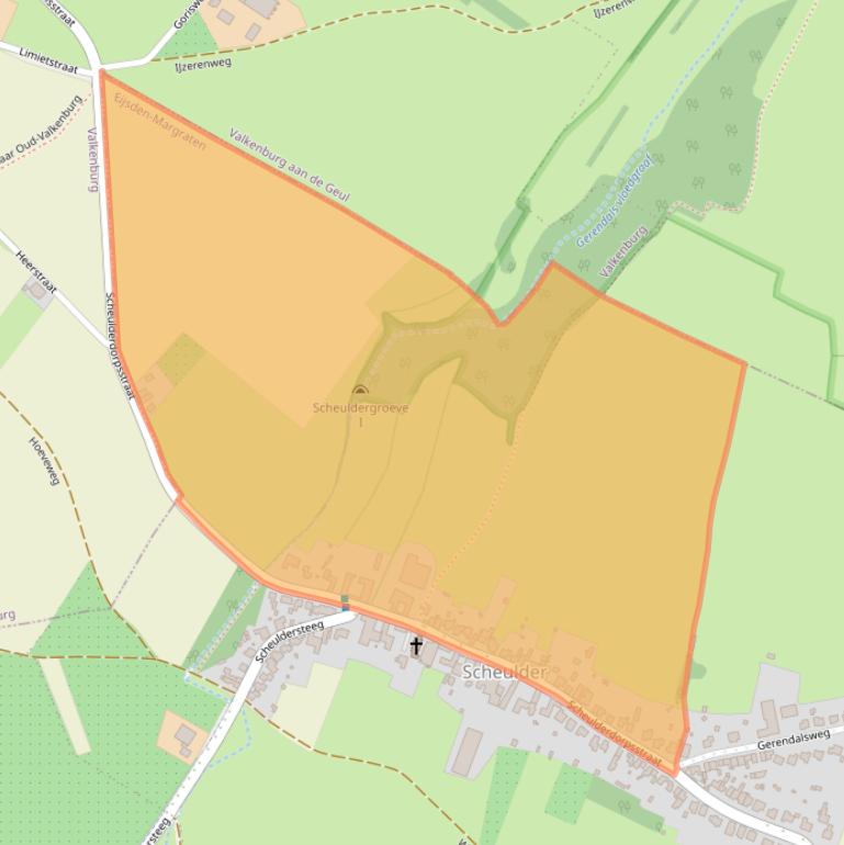 Kaart van postcodegebied 6307PB.