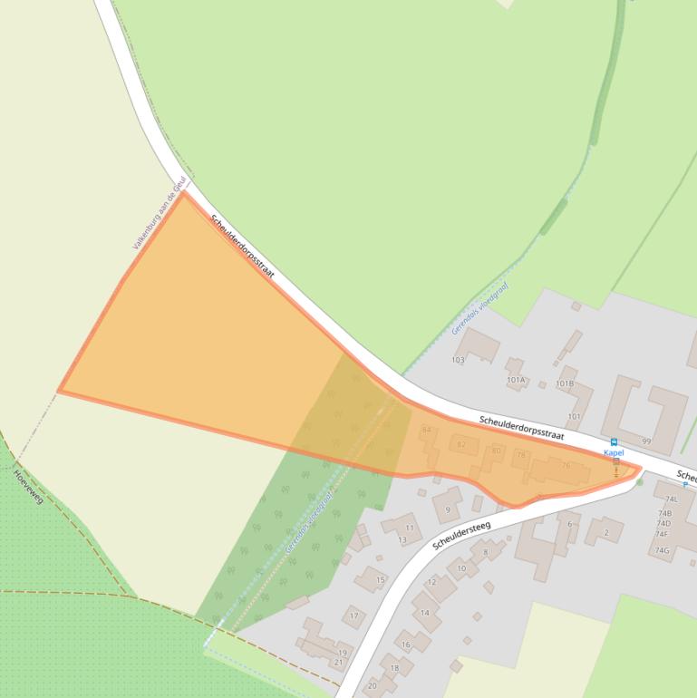 Kaart van postcodegebied 6307PD.