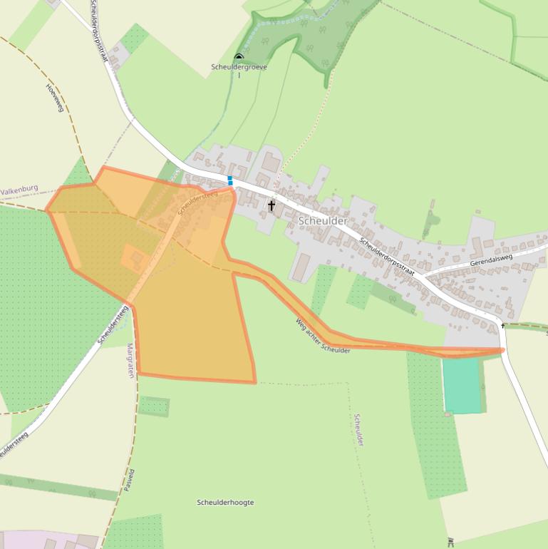 Kaart van postcodegebied 6307PE.