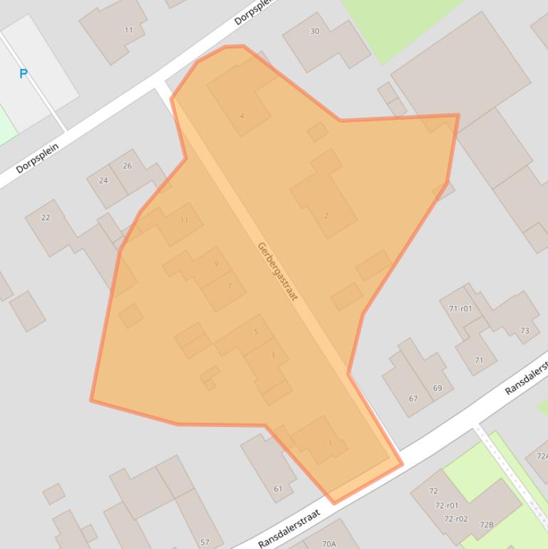 Kaart van postcodegebied 6311BA.