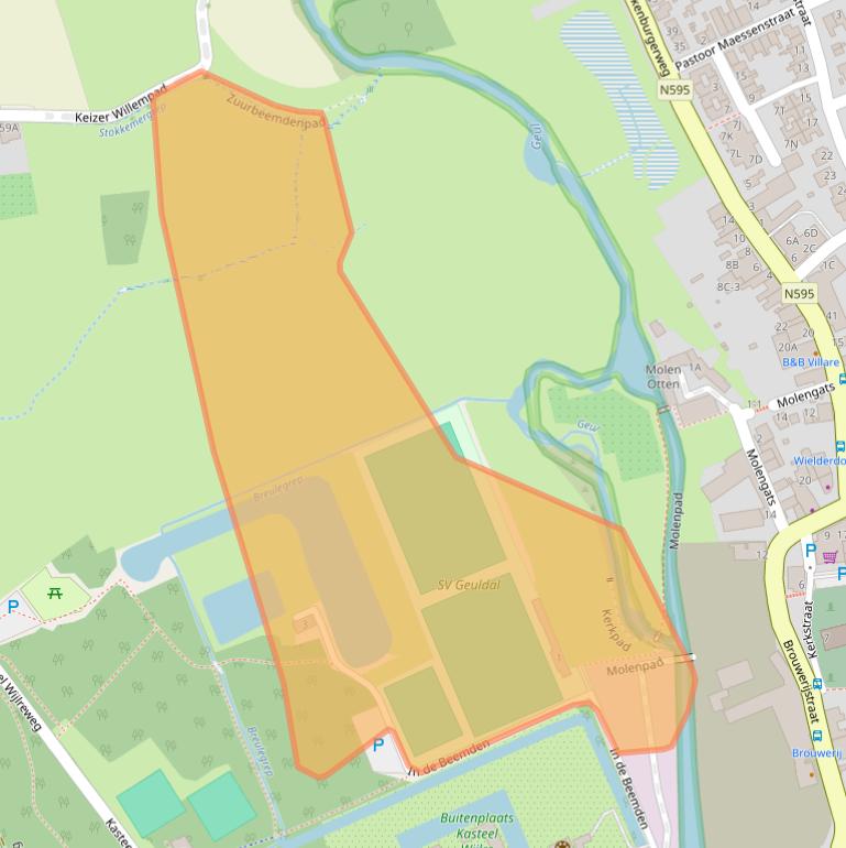 Kaart van postcodegebied 6321AC.