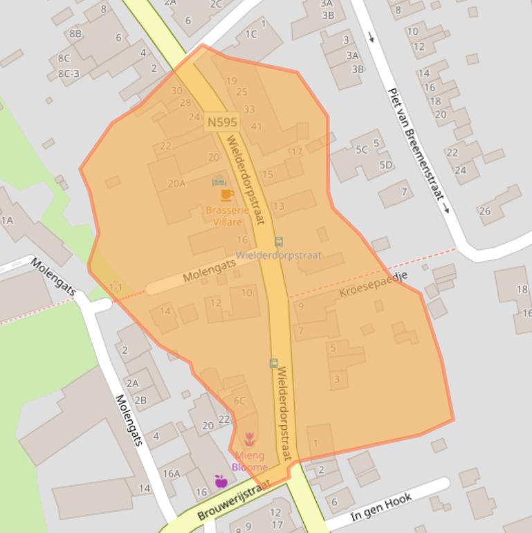 Kaart van postcodegebied 6321AD.