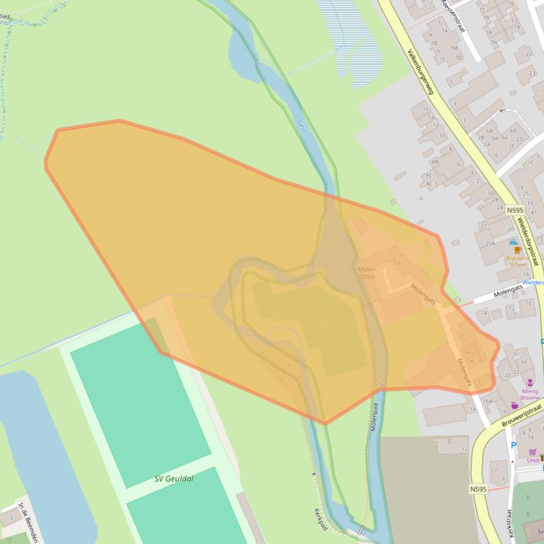 Kaart van postcodegebied 6321AE.