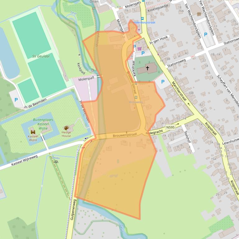 Kaart van postcodegebied 6321AG.