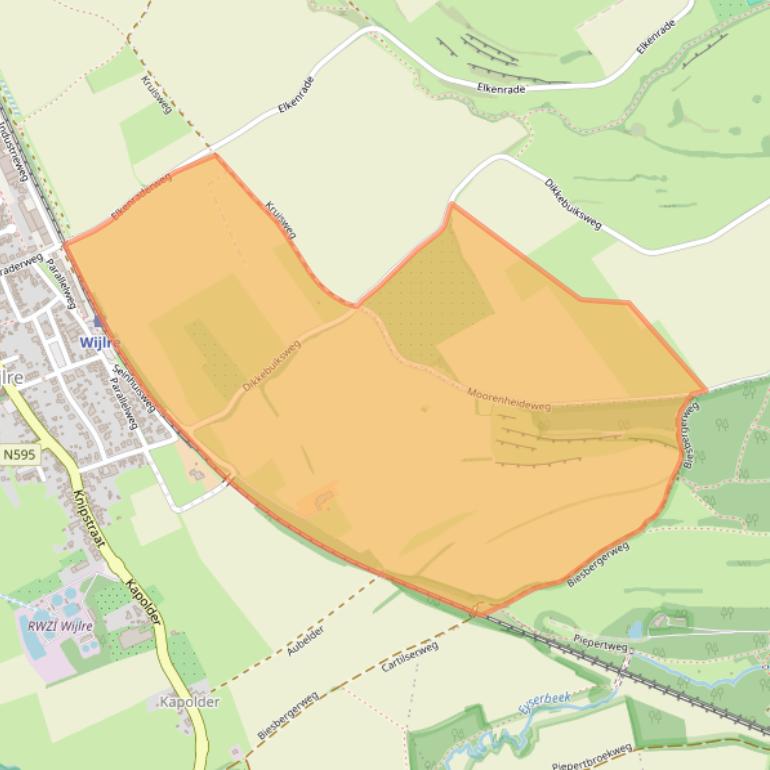 Kaart van postcodegebied 6321AX.