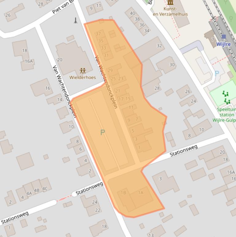 Kaart van postcodegebied 6321BE.