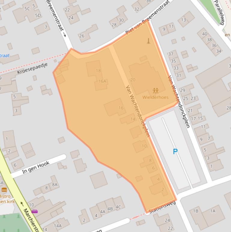 Kaart van postcodegebied 6321BG.