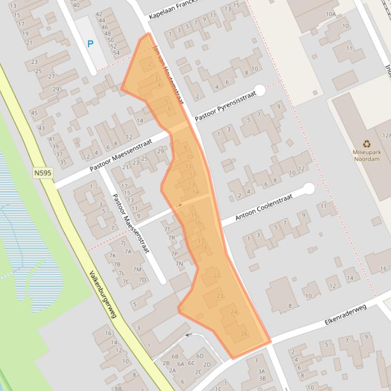 Kaart van postcodegebied 6321BR.