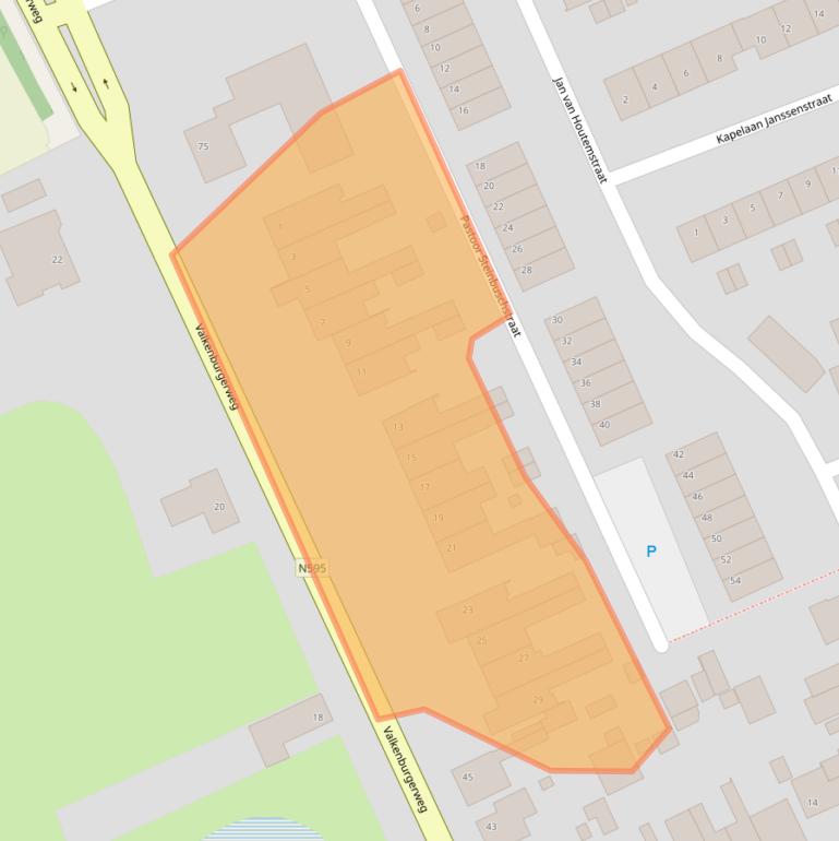 Kaart van postcodegebied 6321BW.