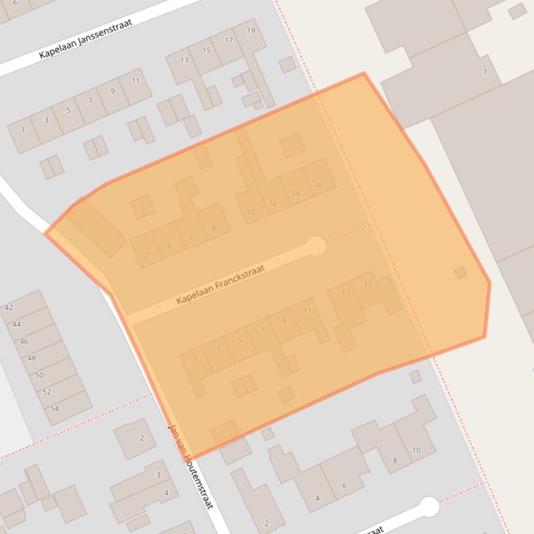 Kaart van postcodegebied 6321CA.