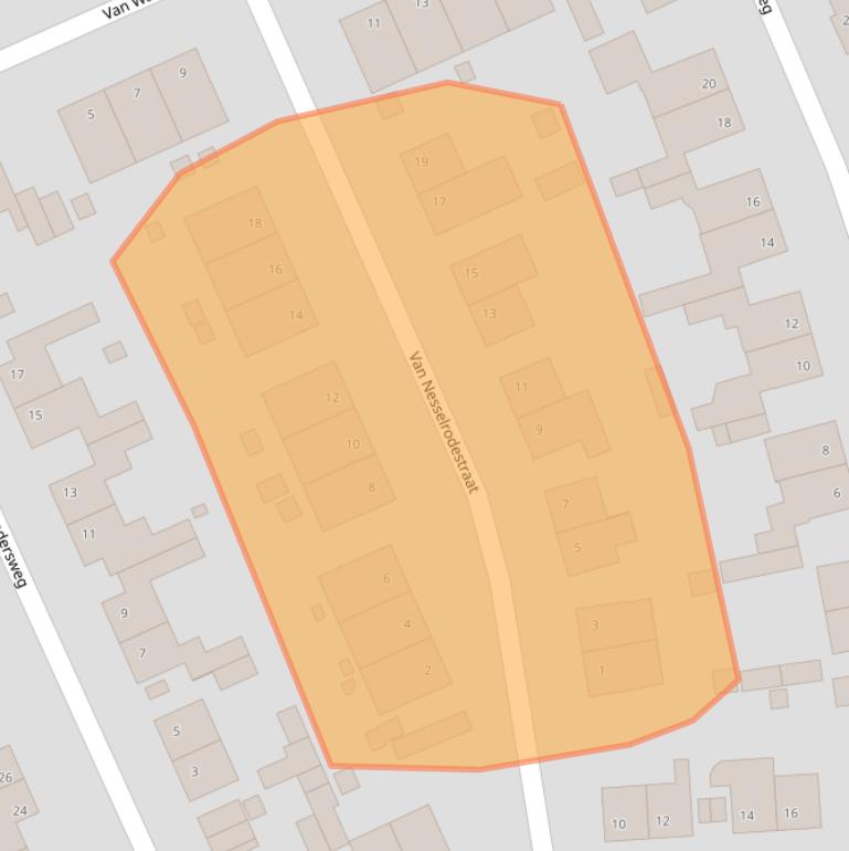 Kaart van postcodegebied 6321CK.