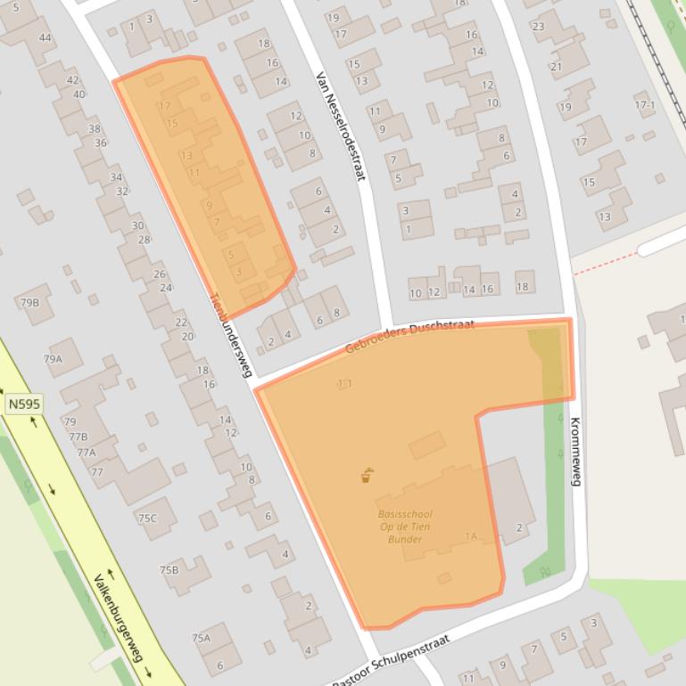 Kaart van postcodegebied 6321CP.