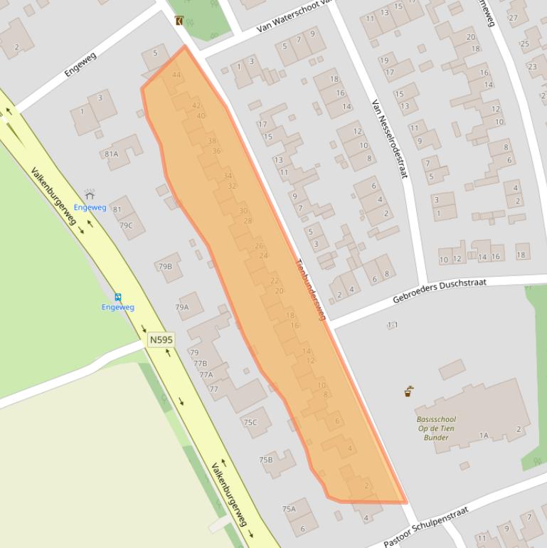 Kaart van postcodegebied 6321CR.