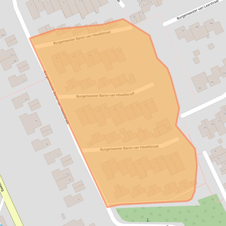 Kaart van postcodegebied 6321DB.