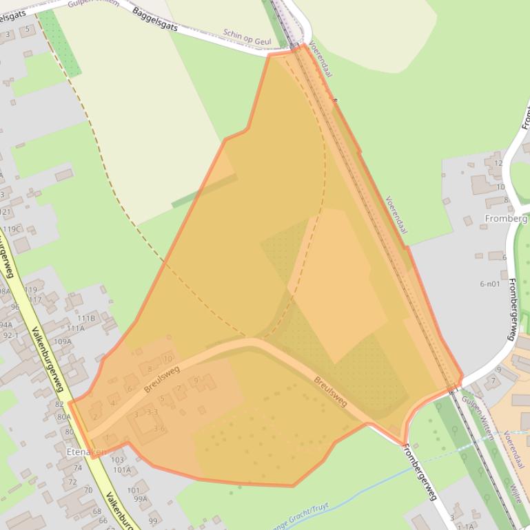 Kaart van postcodegebied 6321EK.